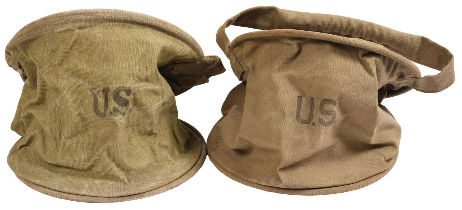 Lot Of 2 Vintage U.S. Army Horse Watering Or Feeding (1 of 1)