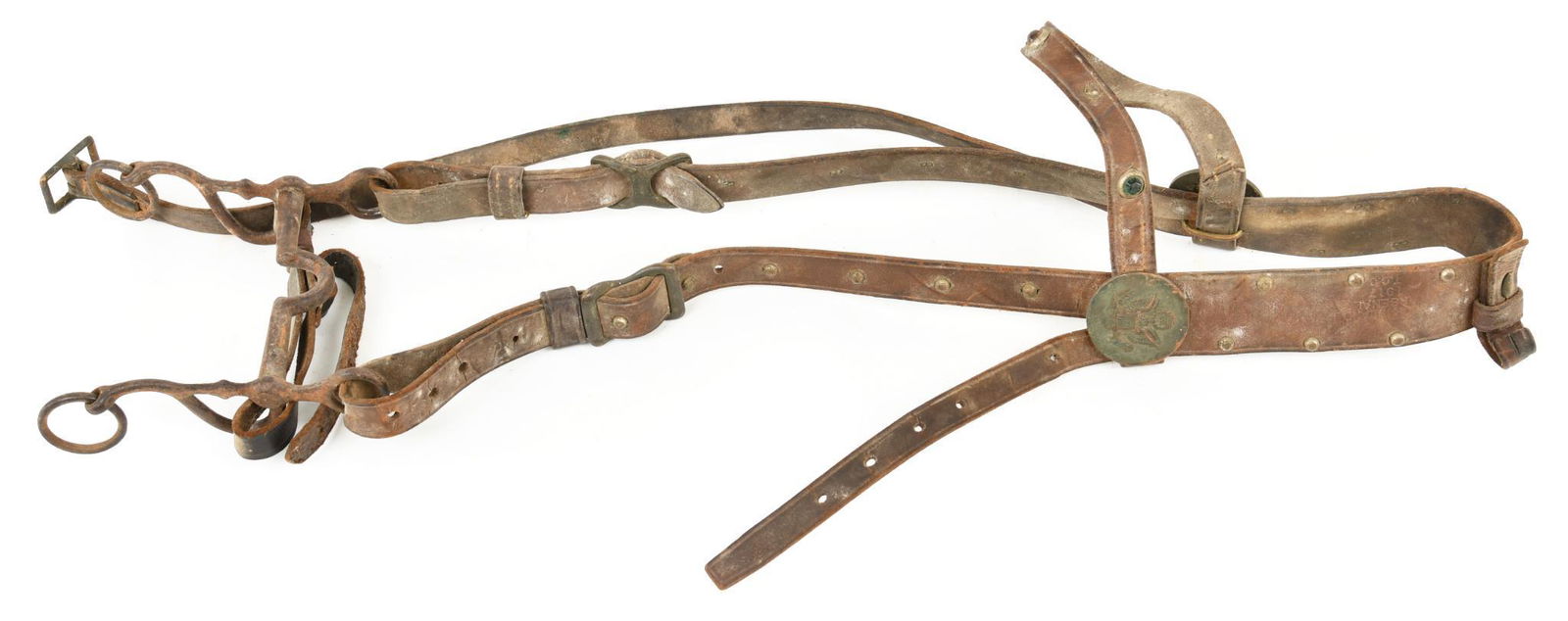 Antique U.S. Calvary Bit And Bridle (1 of 1)