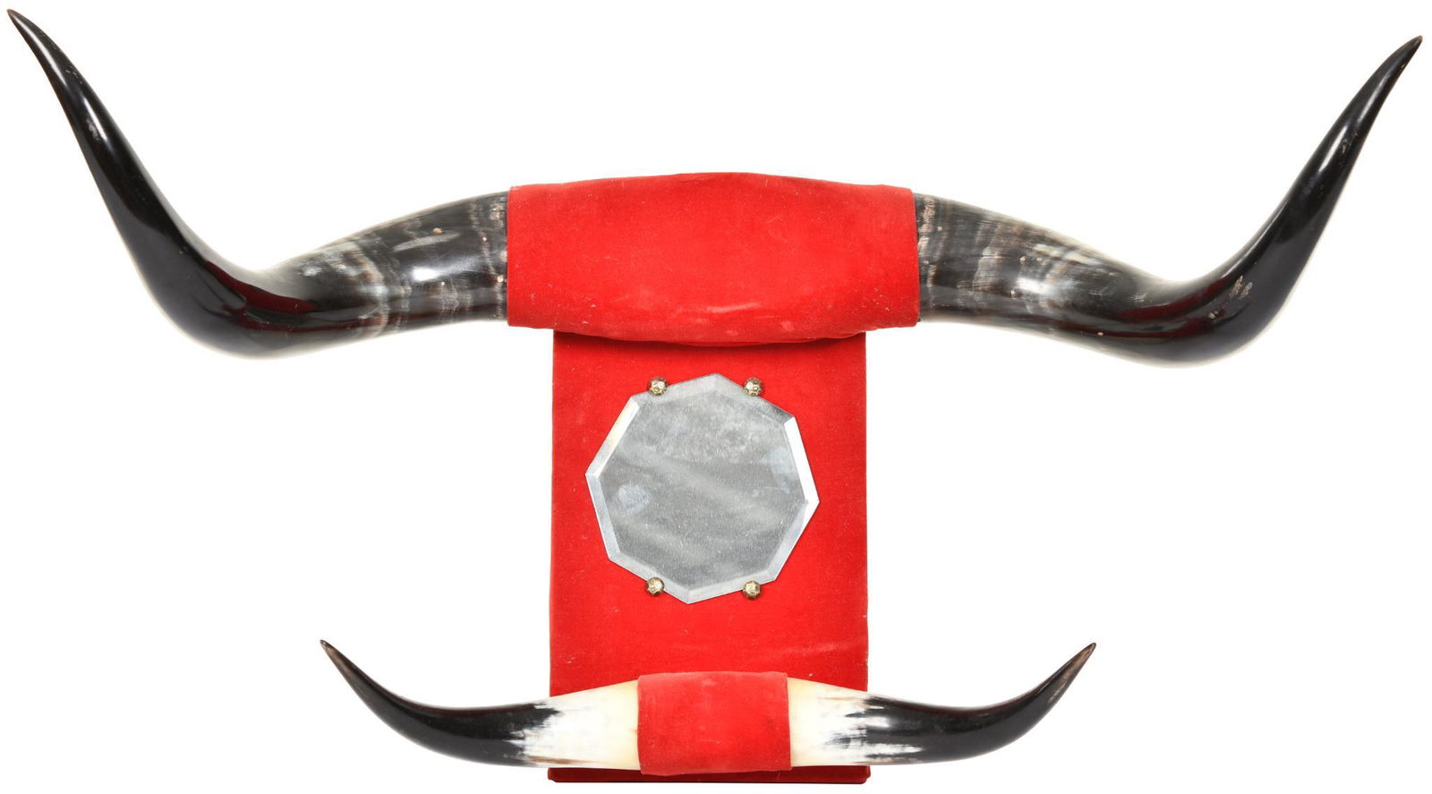 Horn Cowboy Hat Hanger With Mirror (1 of 2)