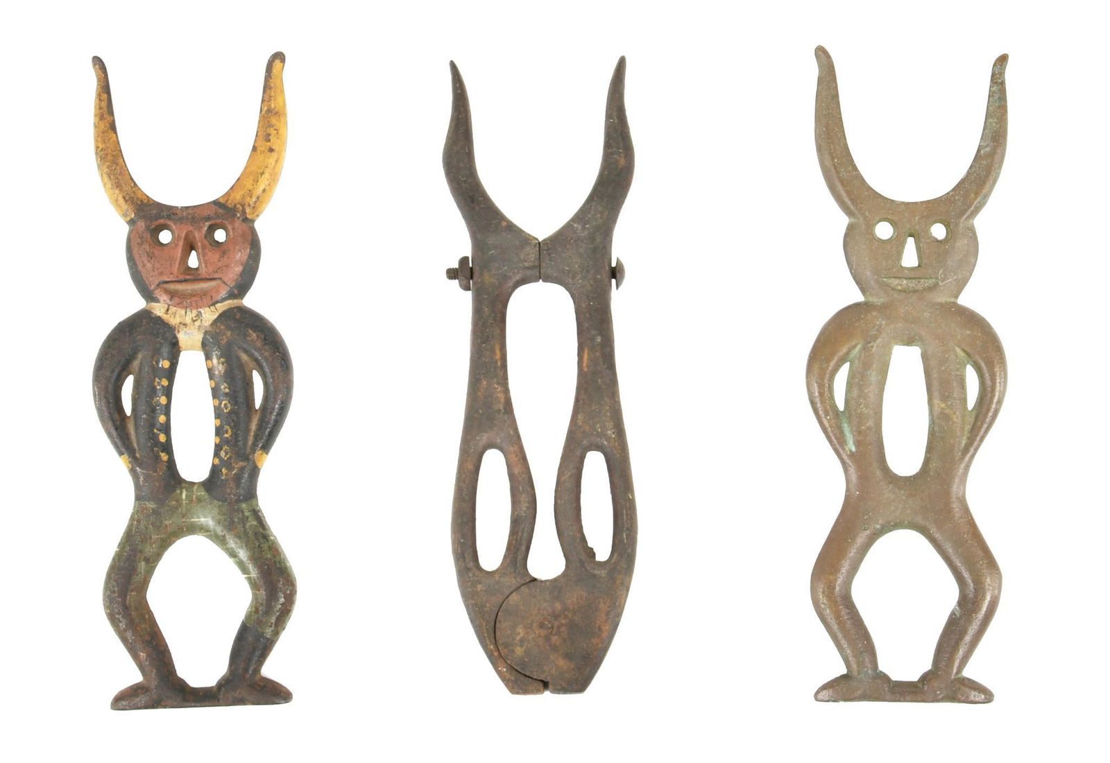 Lot Of 3 Early Ornate Boot Jacks (1 of 1)