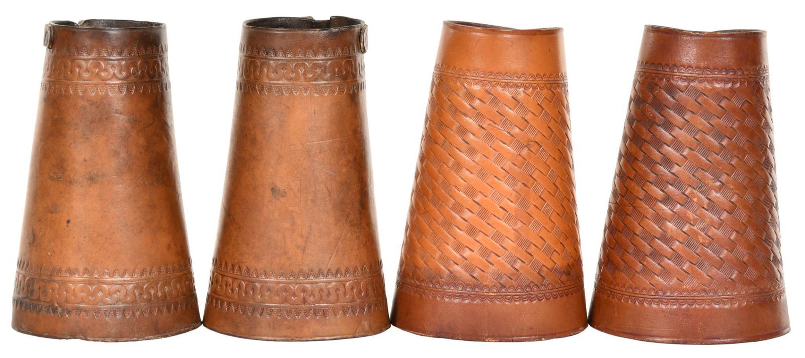 Lot Of 2 pairs Of Leather Wrist Cuffs (1 of 2)