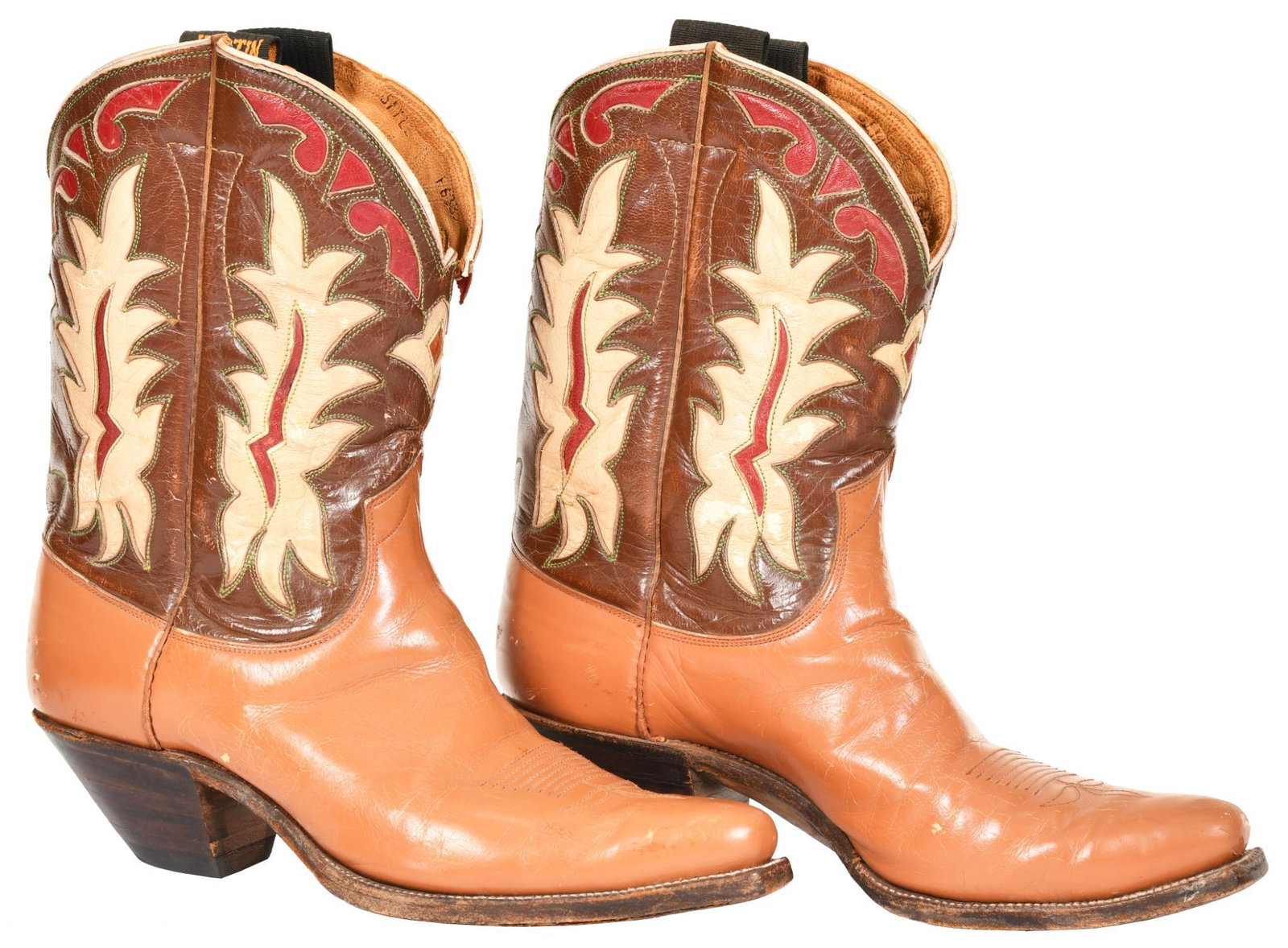 Justin Pee-Wee Inlayed Boots: Good condition.