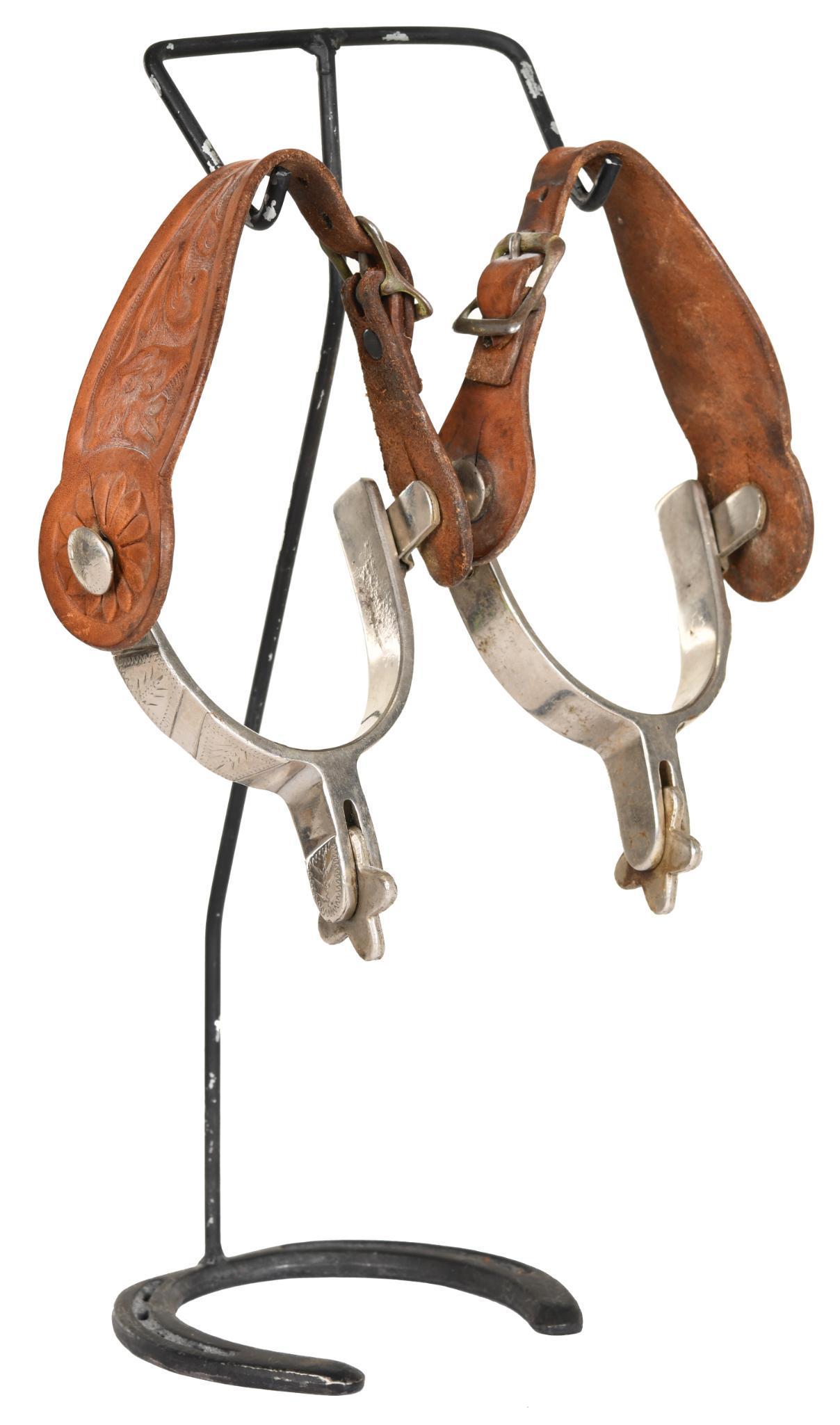 Crocket Marked Silver Spurs (1 of 2)