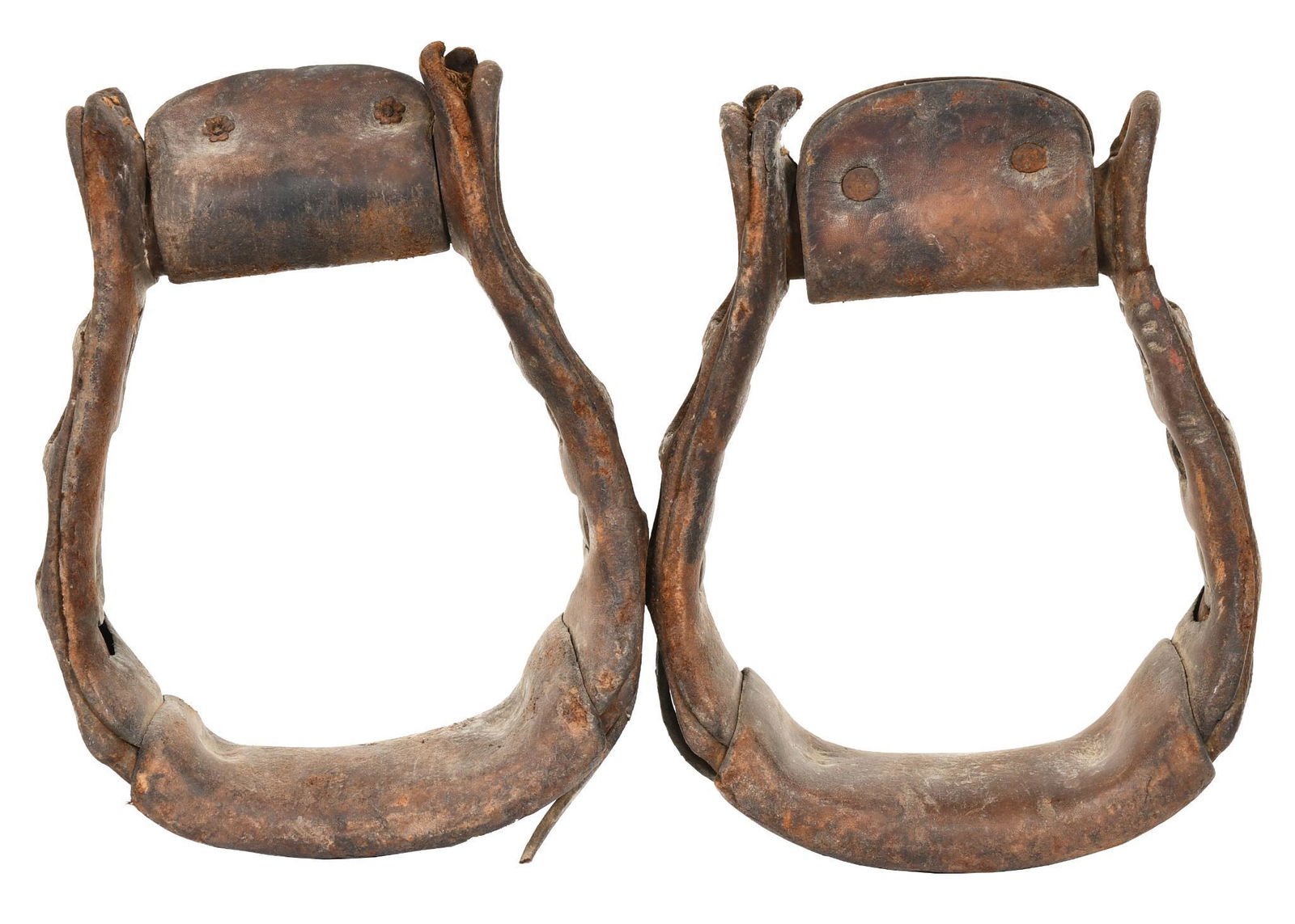 Lot Of 2 Circa 1900 Cast Iron Stirrups (1 of 1)