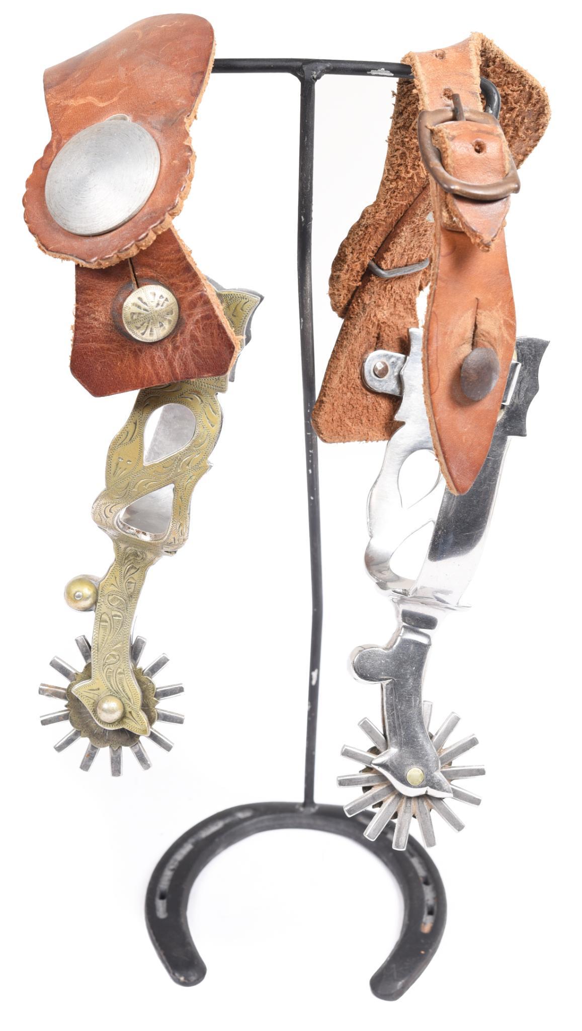 Contemporary Silver Mounted Snake Spurs (1 of 1)