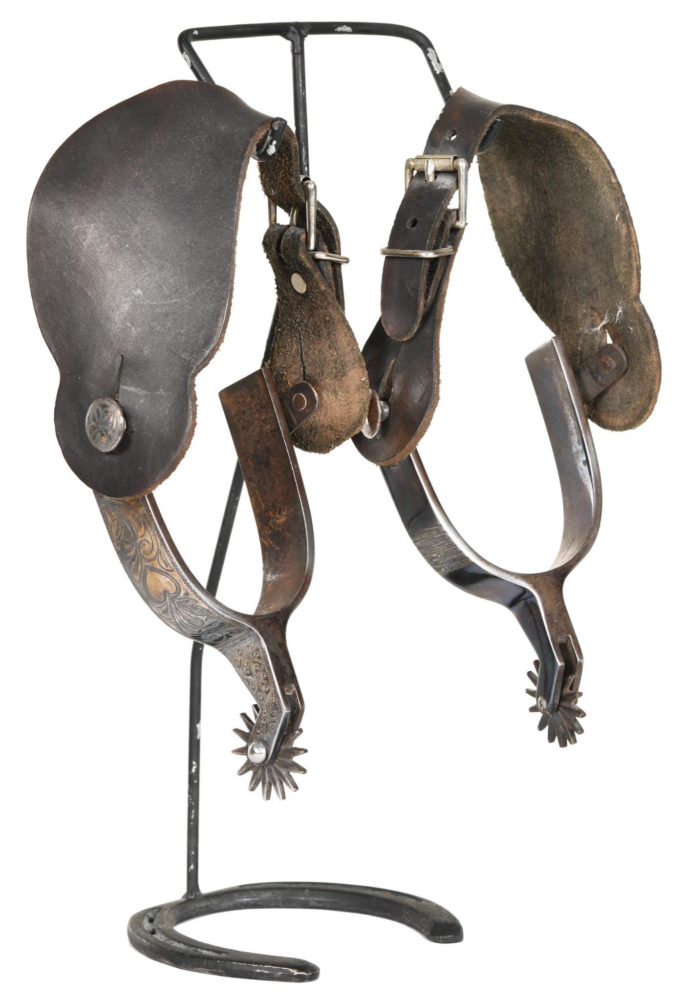 Silver Overlayed Iron Spurs (1 of 2)