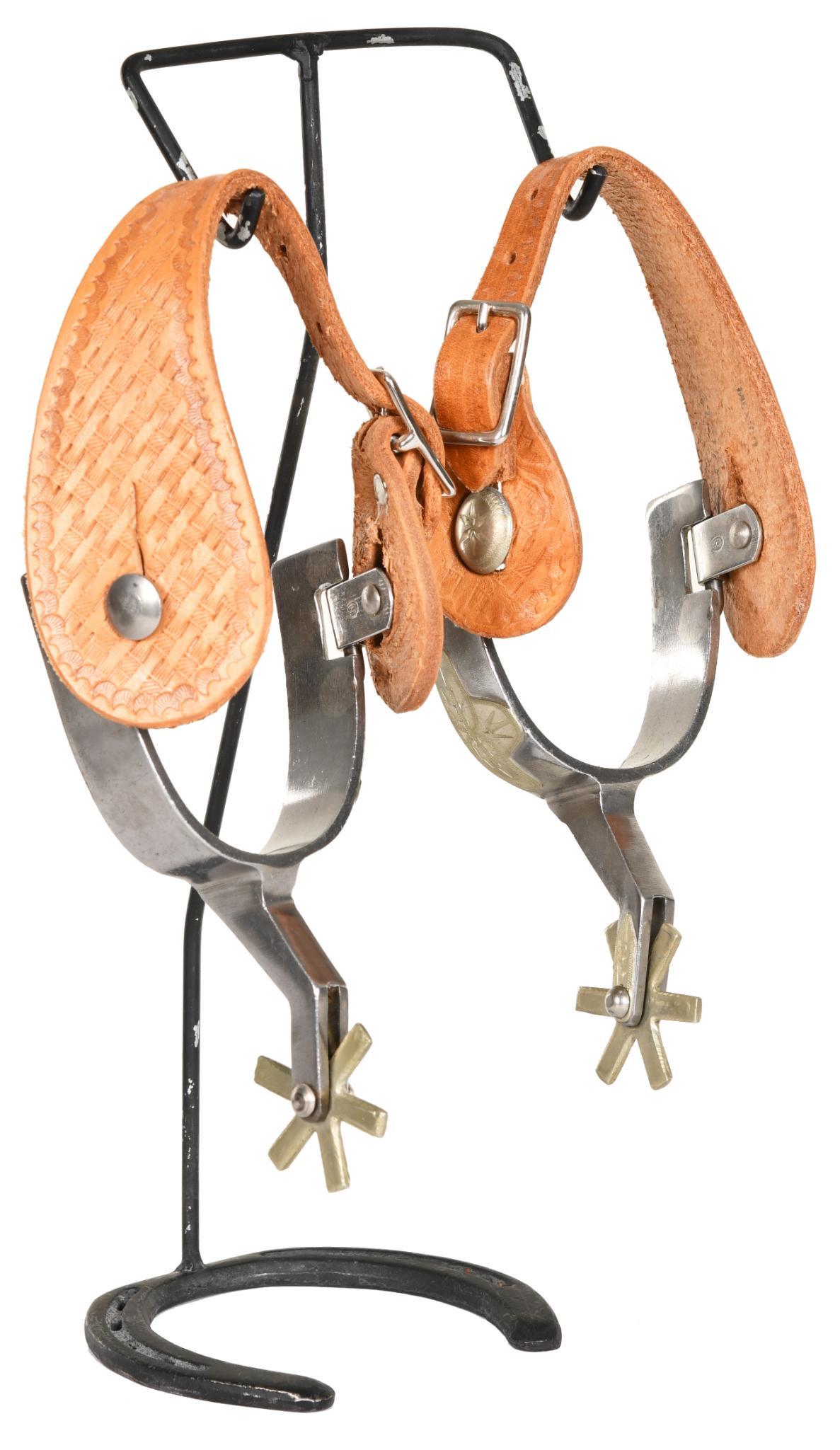 Crockett Renaldi Marked, Silver Sombrero Spurs (1 of 2)