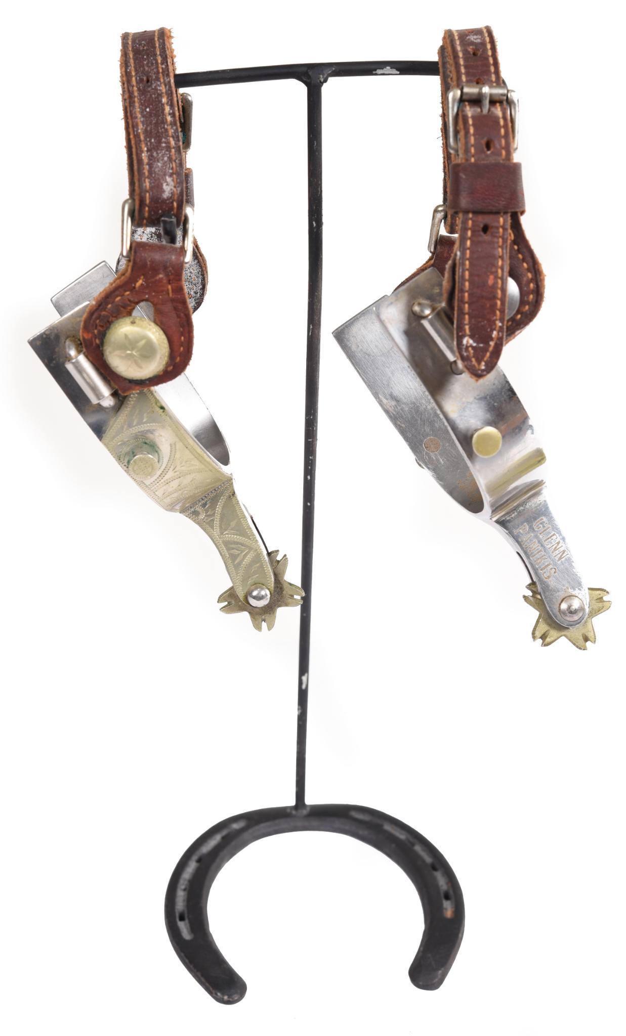 Silver Mounted Crockett Renaldi Bronc Spurs (1 of 2)