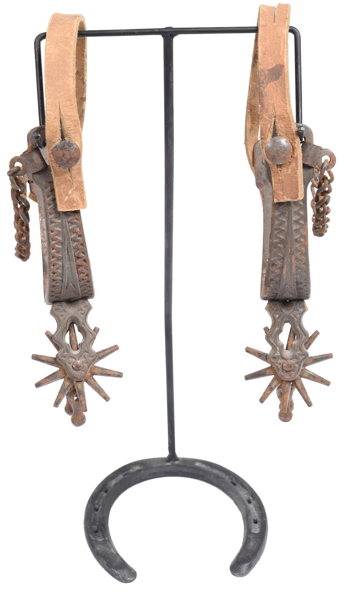 Unmarked Buermann Ranger Spurs: Good Condition