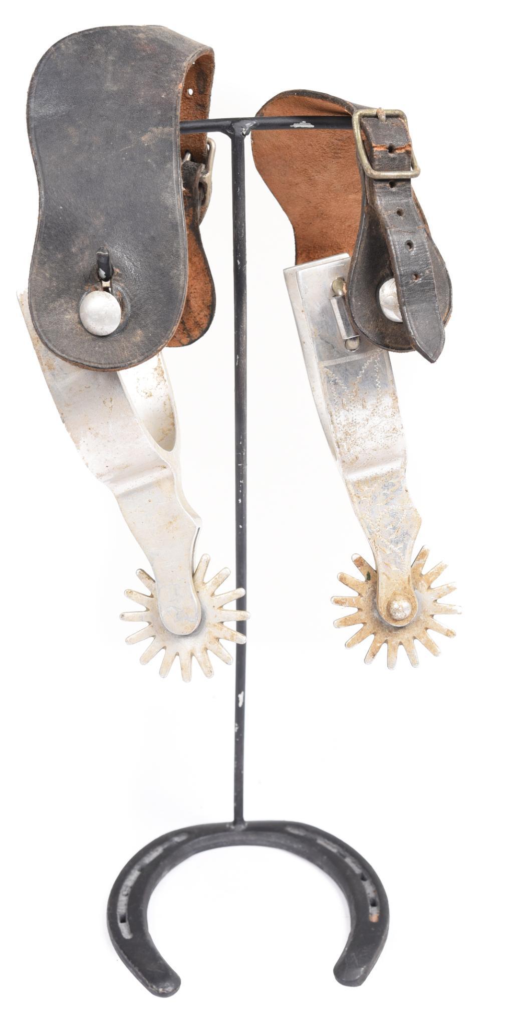 Crockett Marked Aluminum Spurs (1 of 2)