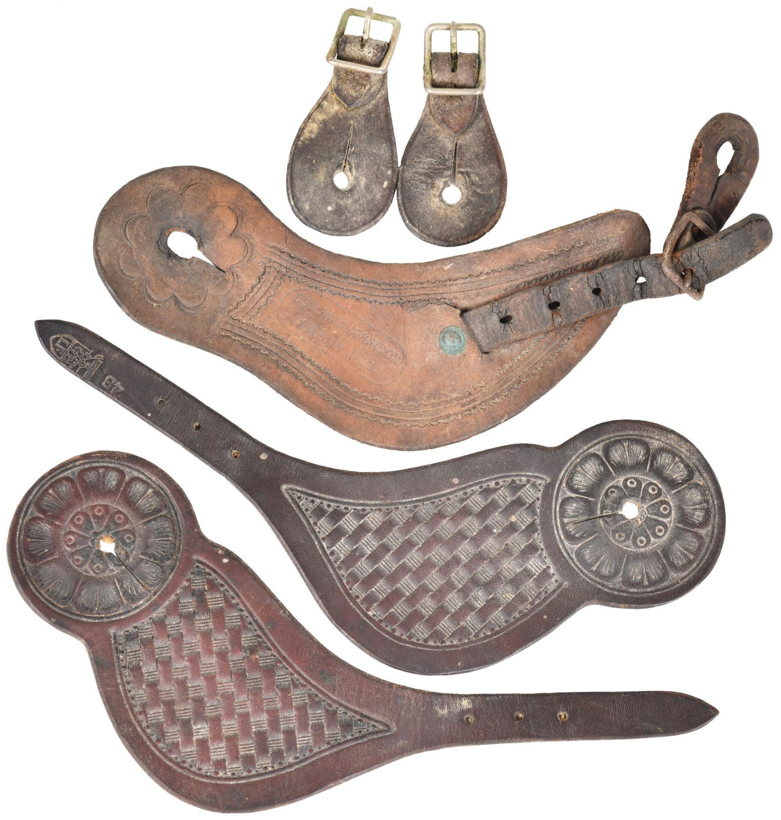 Lot of 5 Miscellaneous Spur Straps (1 of 2)