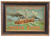 Horseshoe (Tobacco) "The Best Navy On Earth" Metal Sign