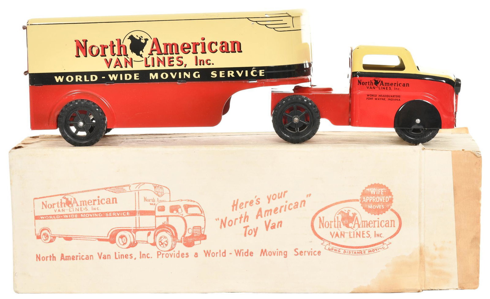North American Van Lines, Inc. Tin Litho Toy Truck (1 of 1)