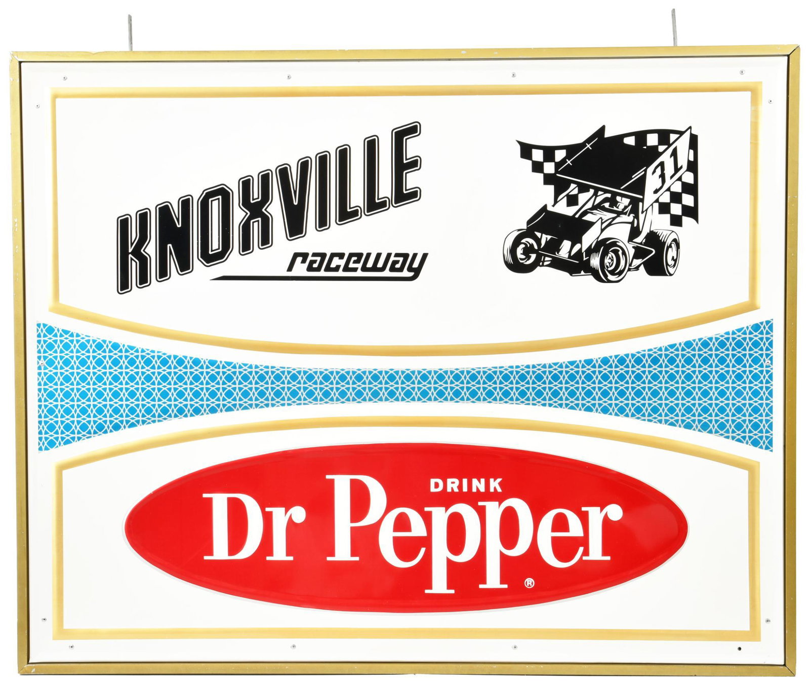Large Dr. Pepper Metal Sign w/Privilege Panel (1 of 2)