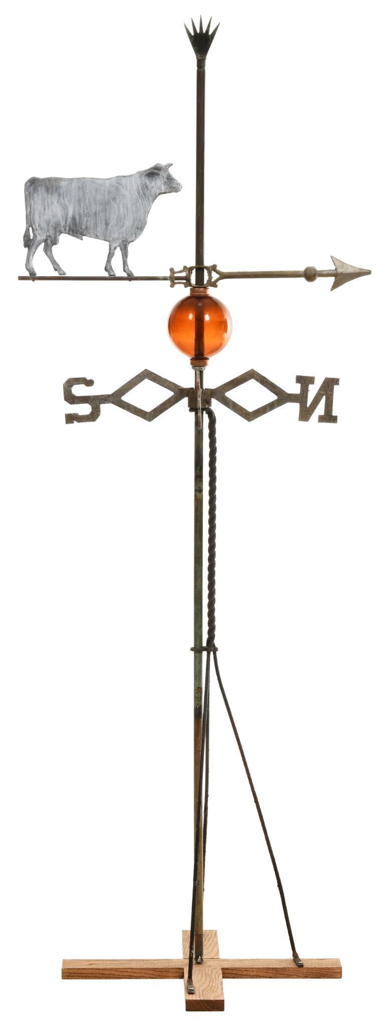 Small Bull Large Horn Weathervane (1 of 1)