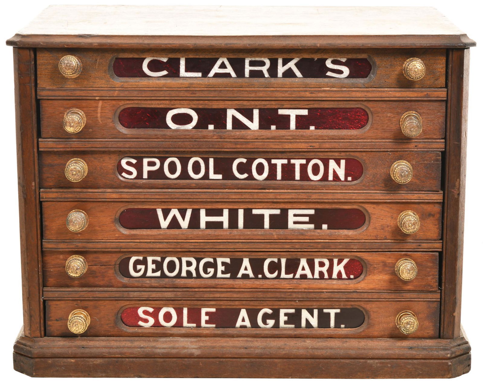 Clark's O.N.T. Spool 6-Drawer Cabinet (1 of 2)