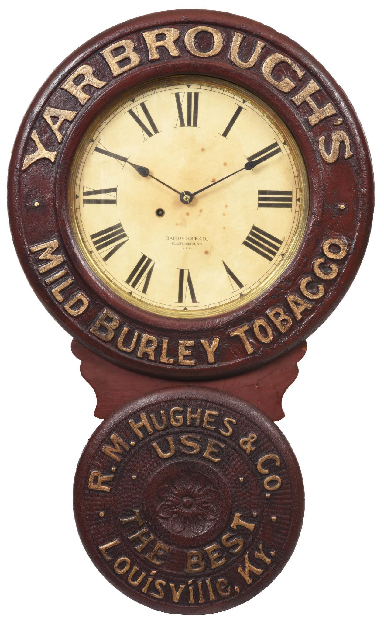 Yarbrough's Mild Burley Tobacco Baird Clock Co. (1 of 2)
