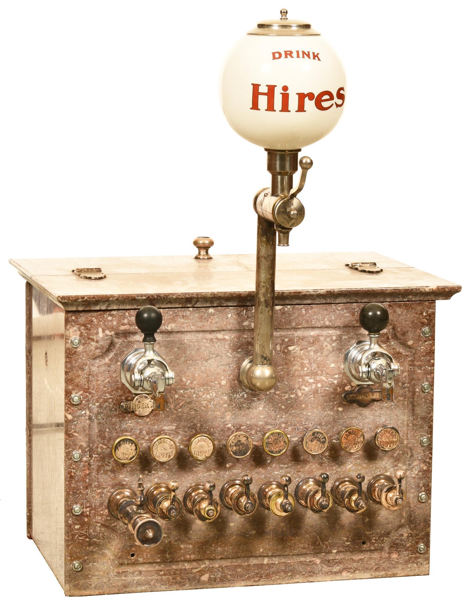 Hires Marble Countertop Soda Fountain (1 of 4)