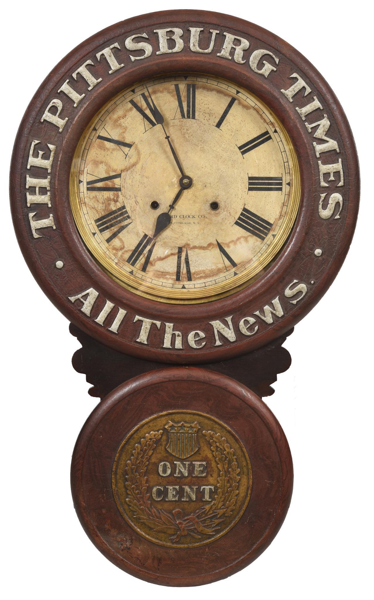 The Pittsburg Times "All The News" Baird Clock Co. (1 of 3)