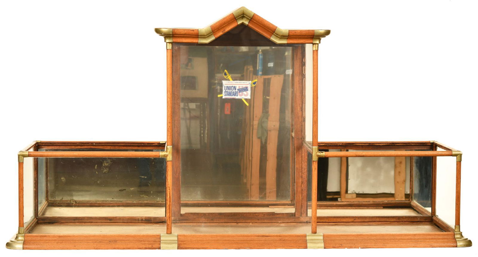 Oak Show Case w/Cathedral Top Center Tower (1 of 3)