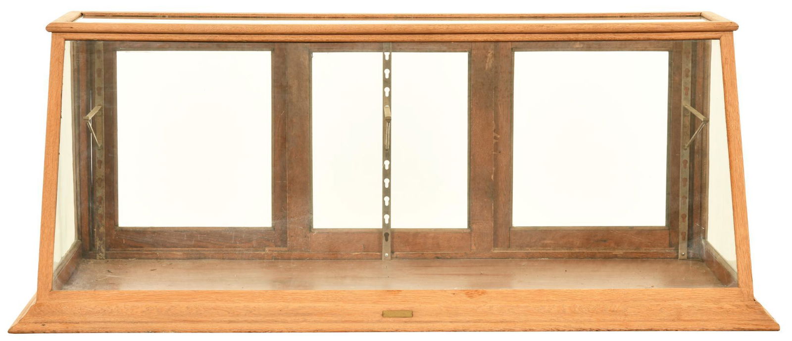 Oak Slant Front Countertop Show Case (1 of 3)