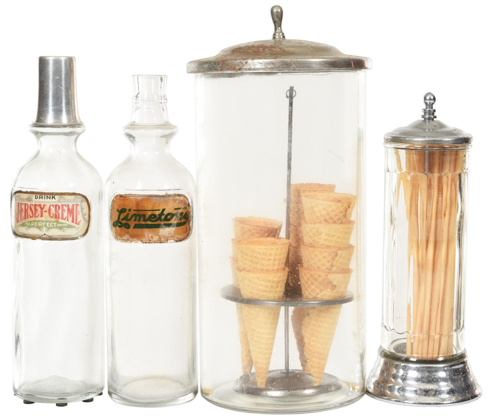 Straw Holder, Ice Cream Cone Holder & Two Bottles (1 of 4)