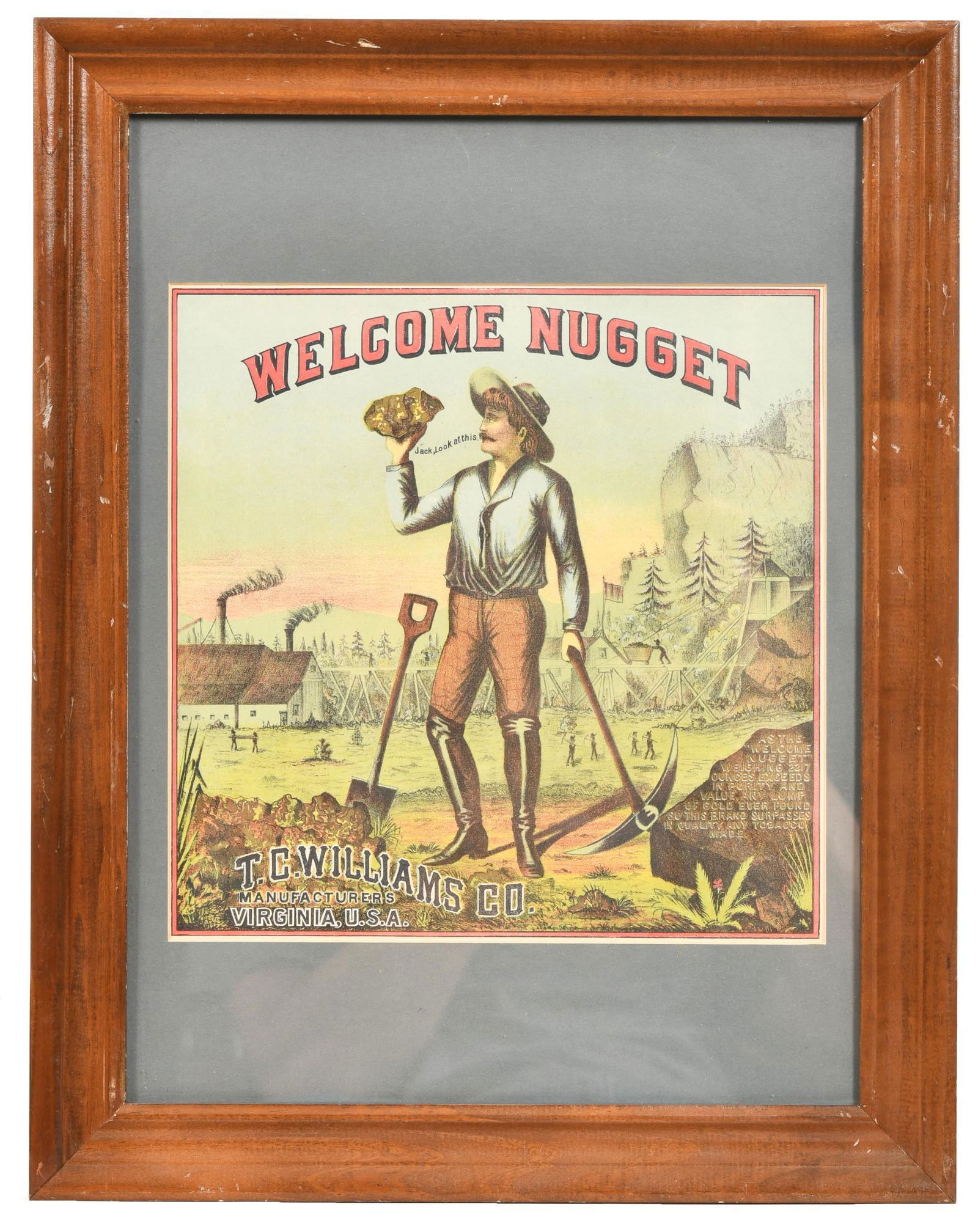 Welcome Nugget T.C. Williams Co. Print (1 of 2)