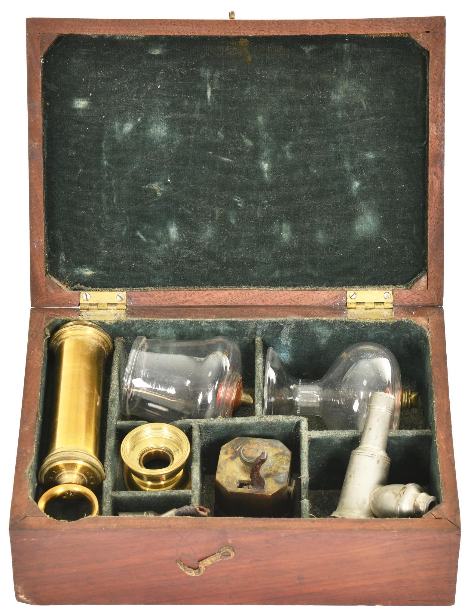 L.B. White Blood Letting Kit in Walnut Box (1 of 1)