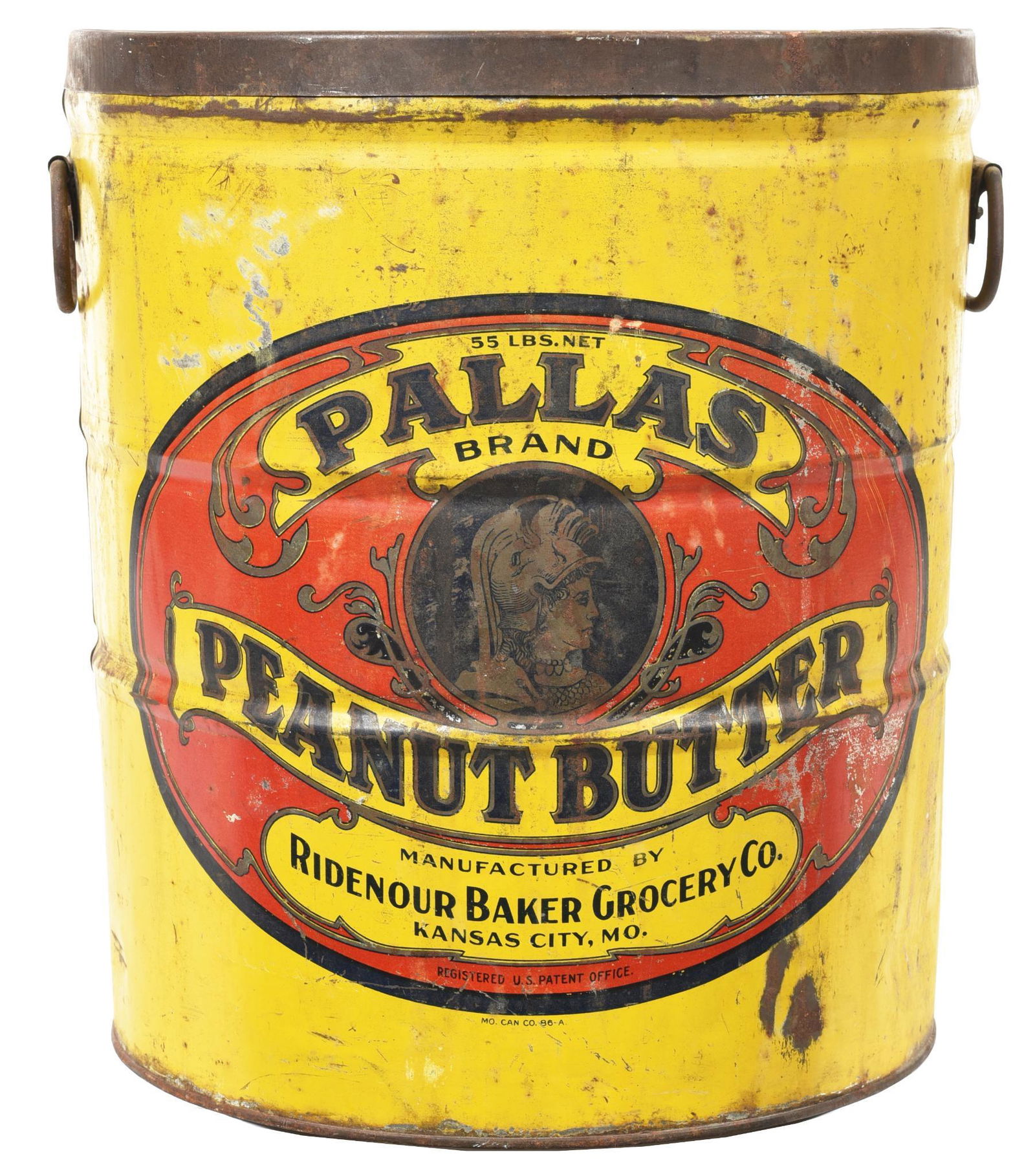 Pallas Brand Peanut Butter 55 LB. Metal Container (1 of 2)