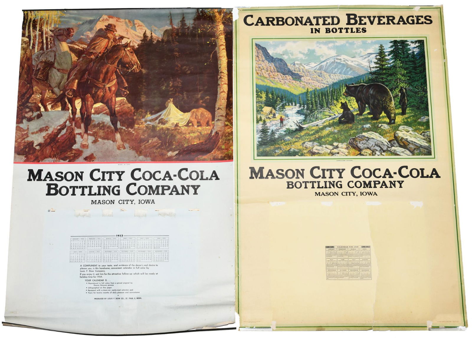 1945 & 1953 Coca-Cola Calendars (1 of 4)