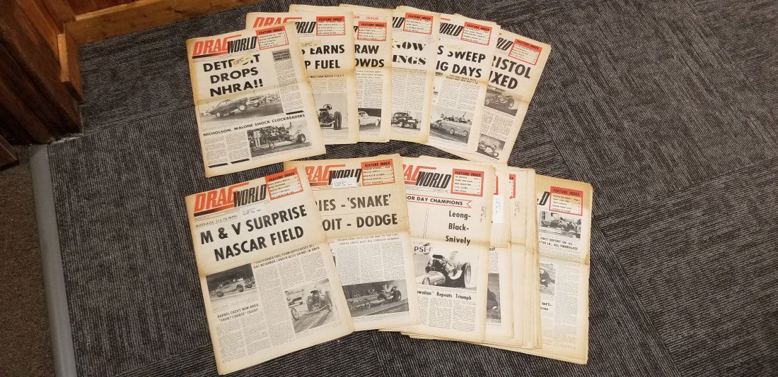 Lot Of 156 1960s Drag Drag Racing Newspapers And Public (1 of 4)