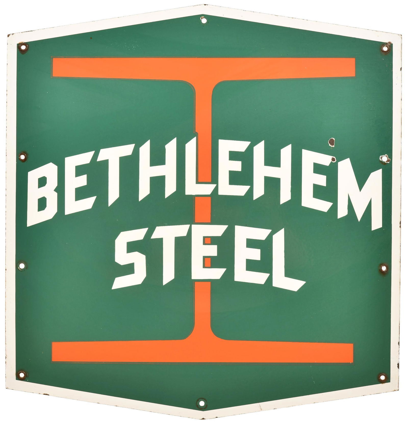 Bethlehem Steel w/Logo Porcelain Sign (1 of 2)