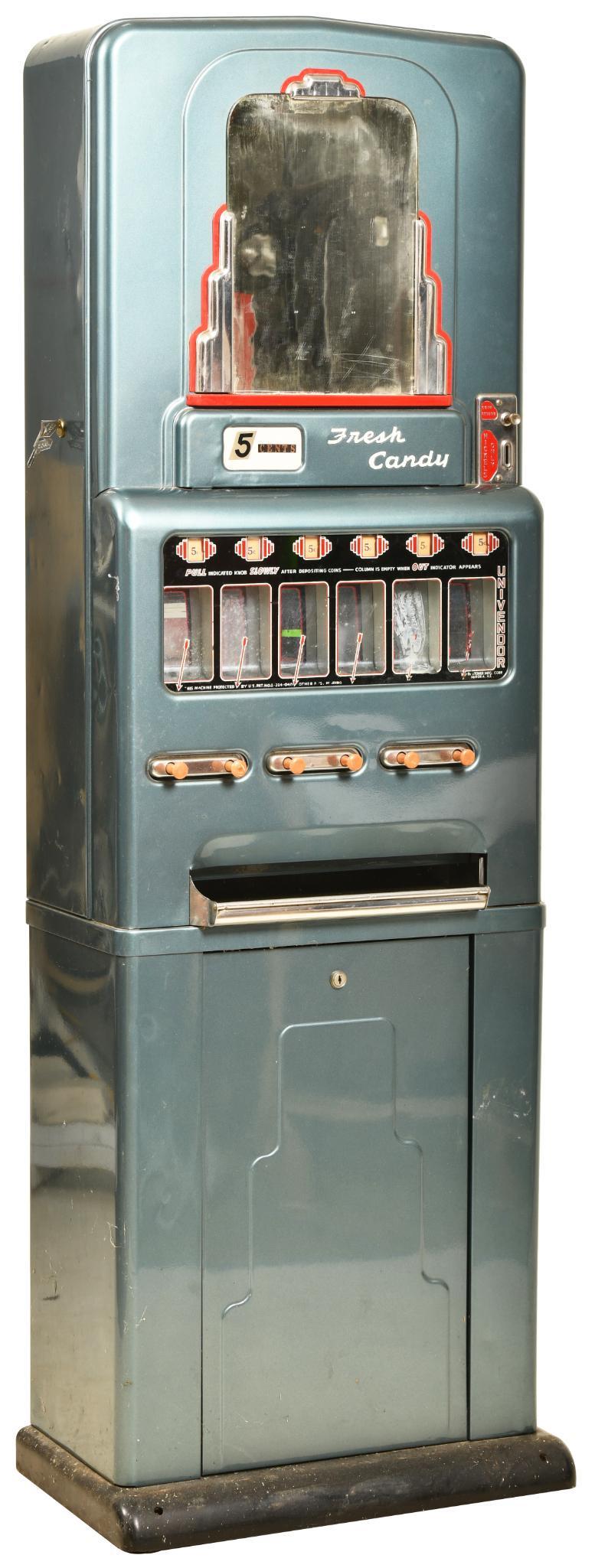 Stoner Art Deco Style Tall Coin-Op Candy Machine (1 of 5)