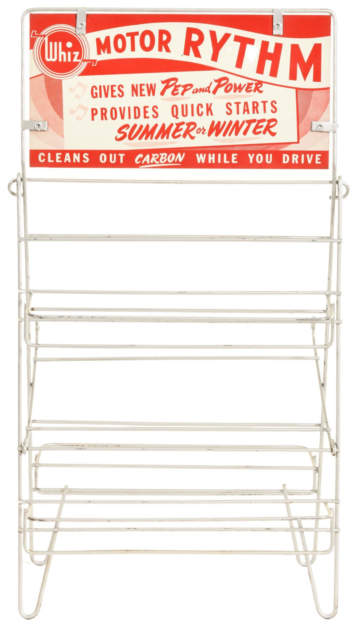 Small Whiz Automotive Products Metal Sign & Wire Rack (1 of 2)