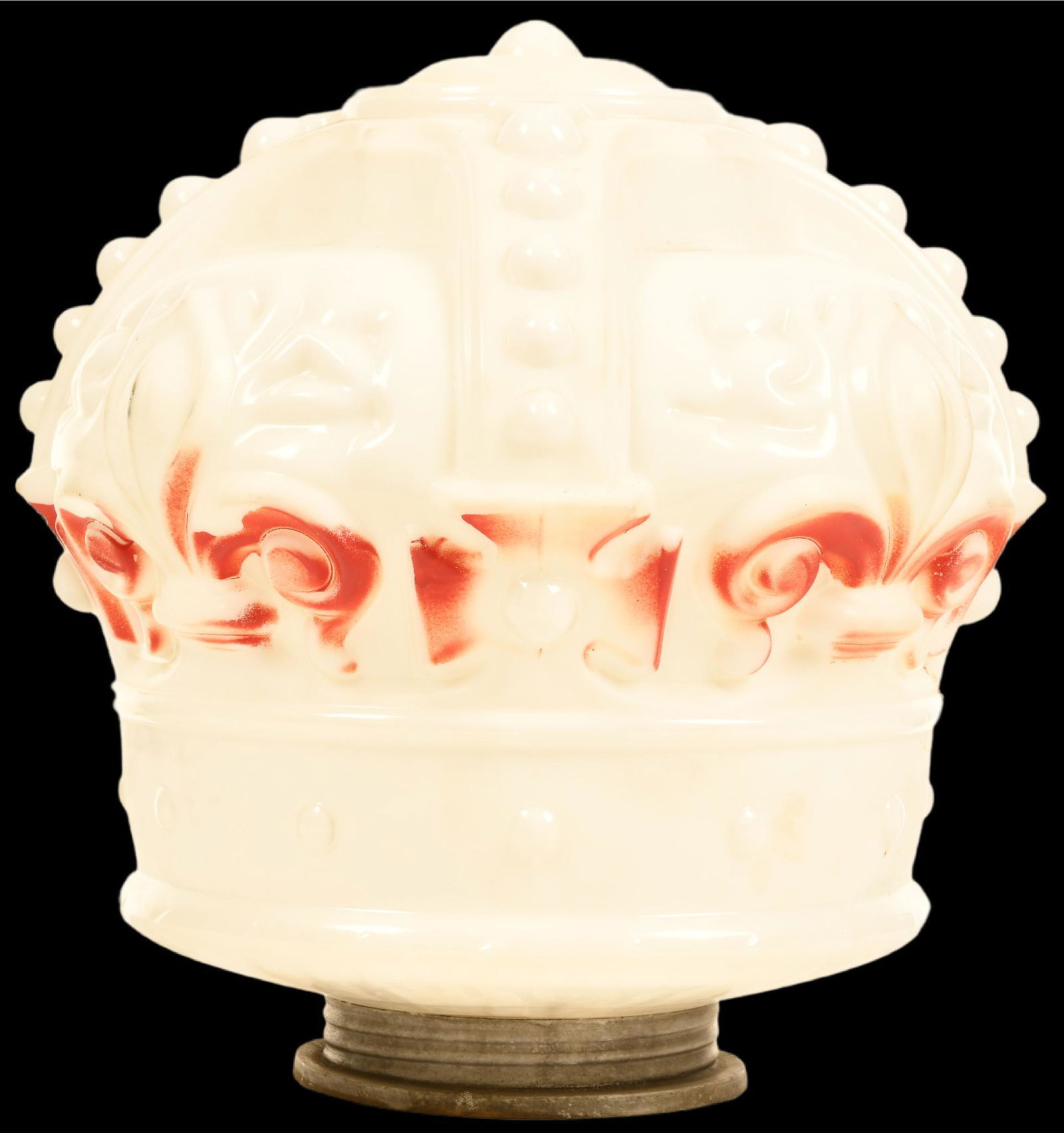 Standard Oil Red Crown OPC Milk Glass Globe Screw Base (1 of 2)