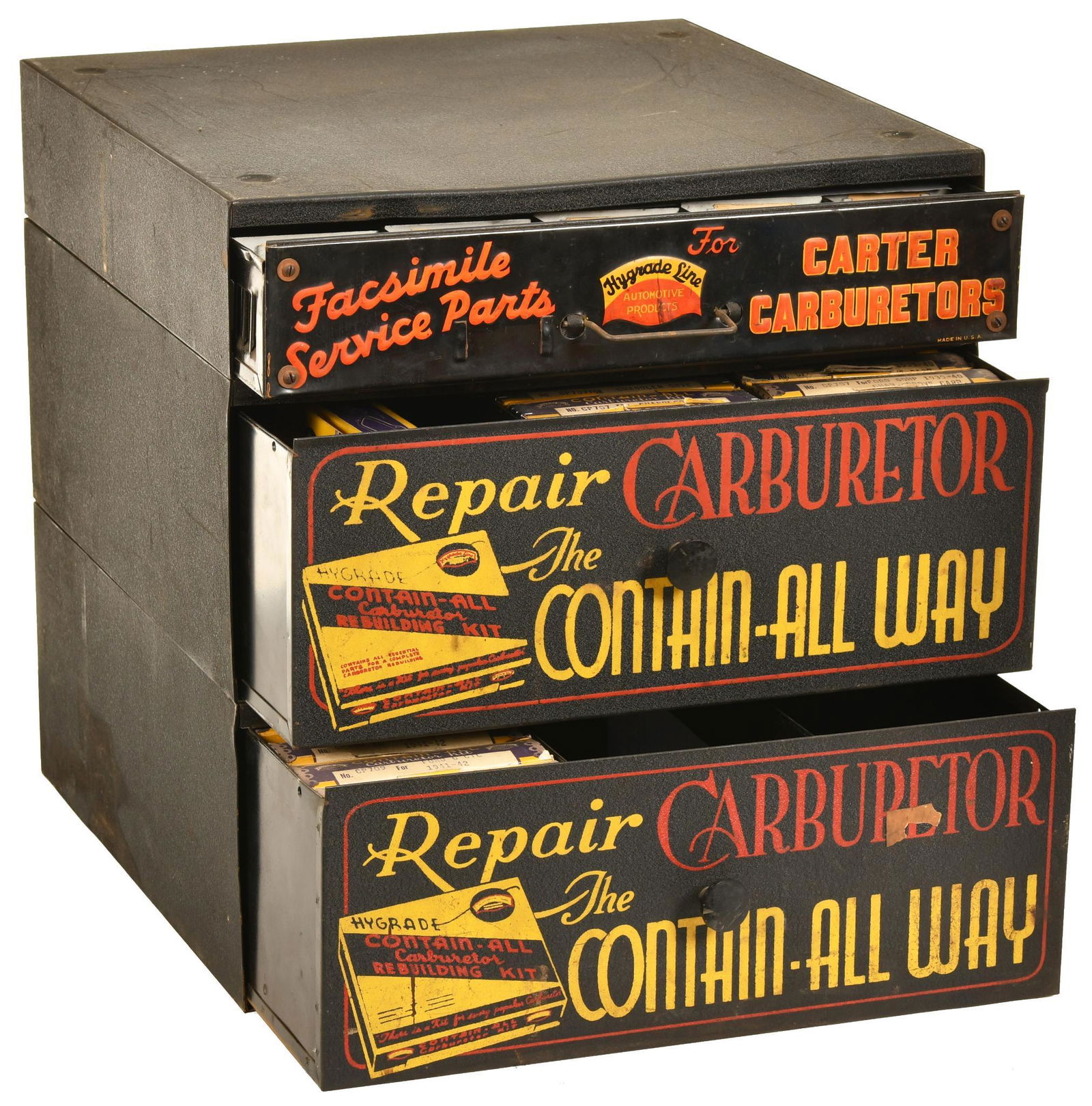 3-Drawer Carburetor Repair & Stromberg Metal Cabinets (1 of 2)