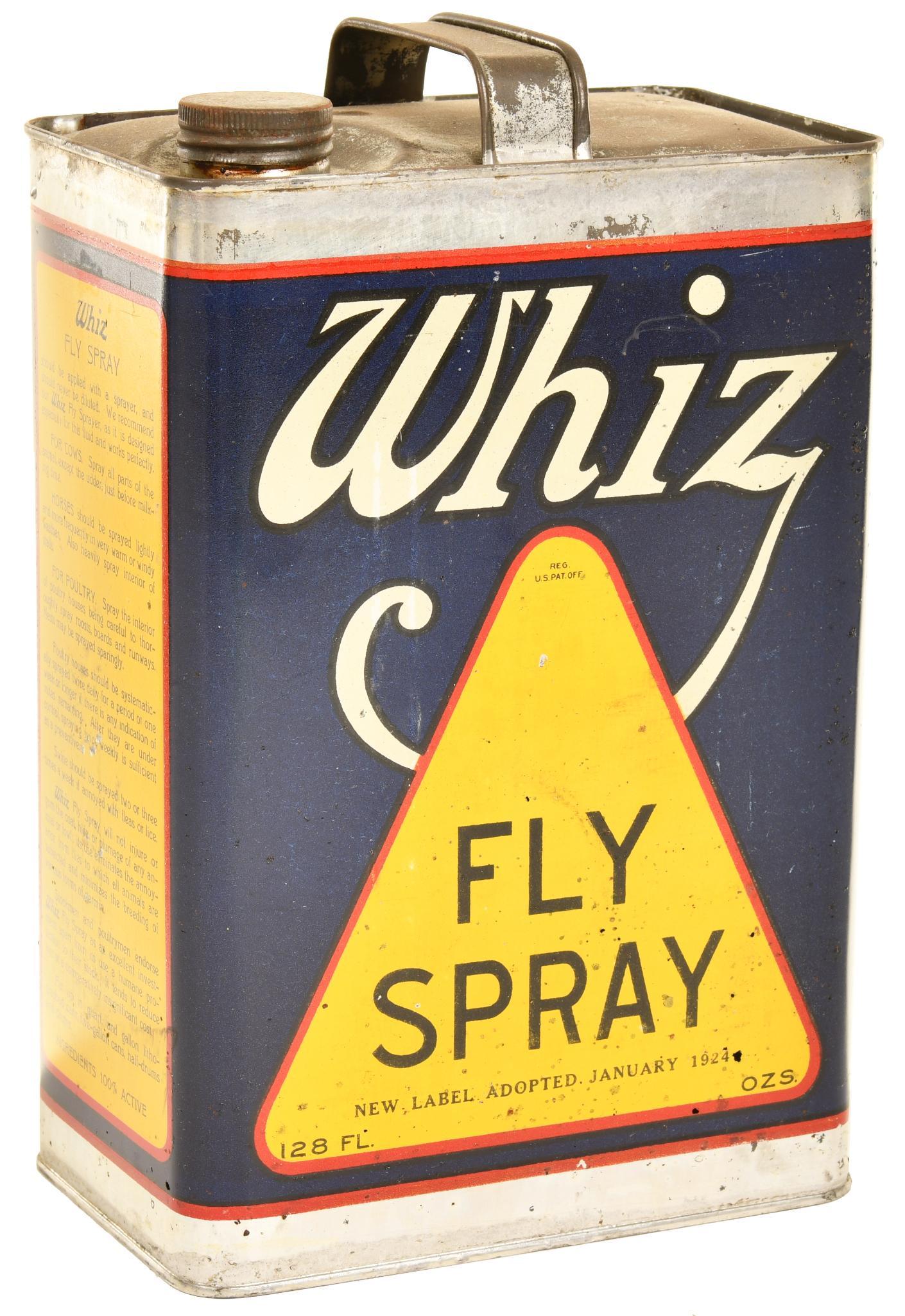 Whiz Fly Spray One Gallon Metal Rectangle Can (1 of 2)