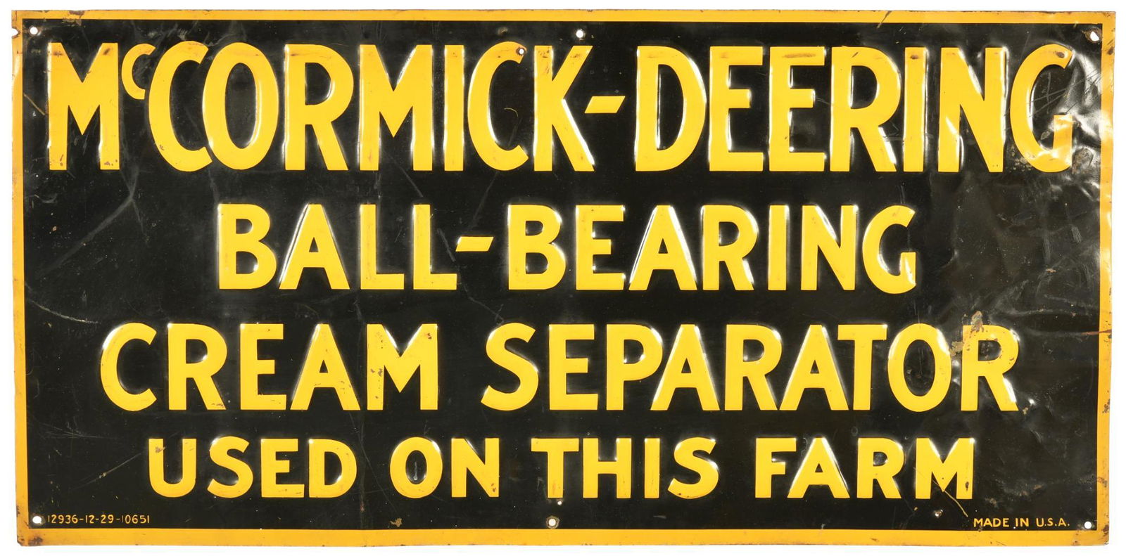 McCormick-Deering Cream Separator Metal Sign (1 of 2)