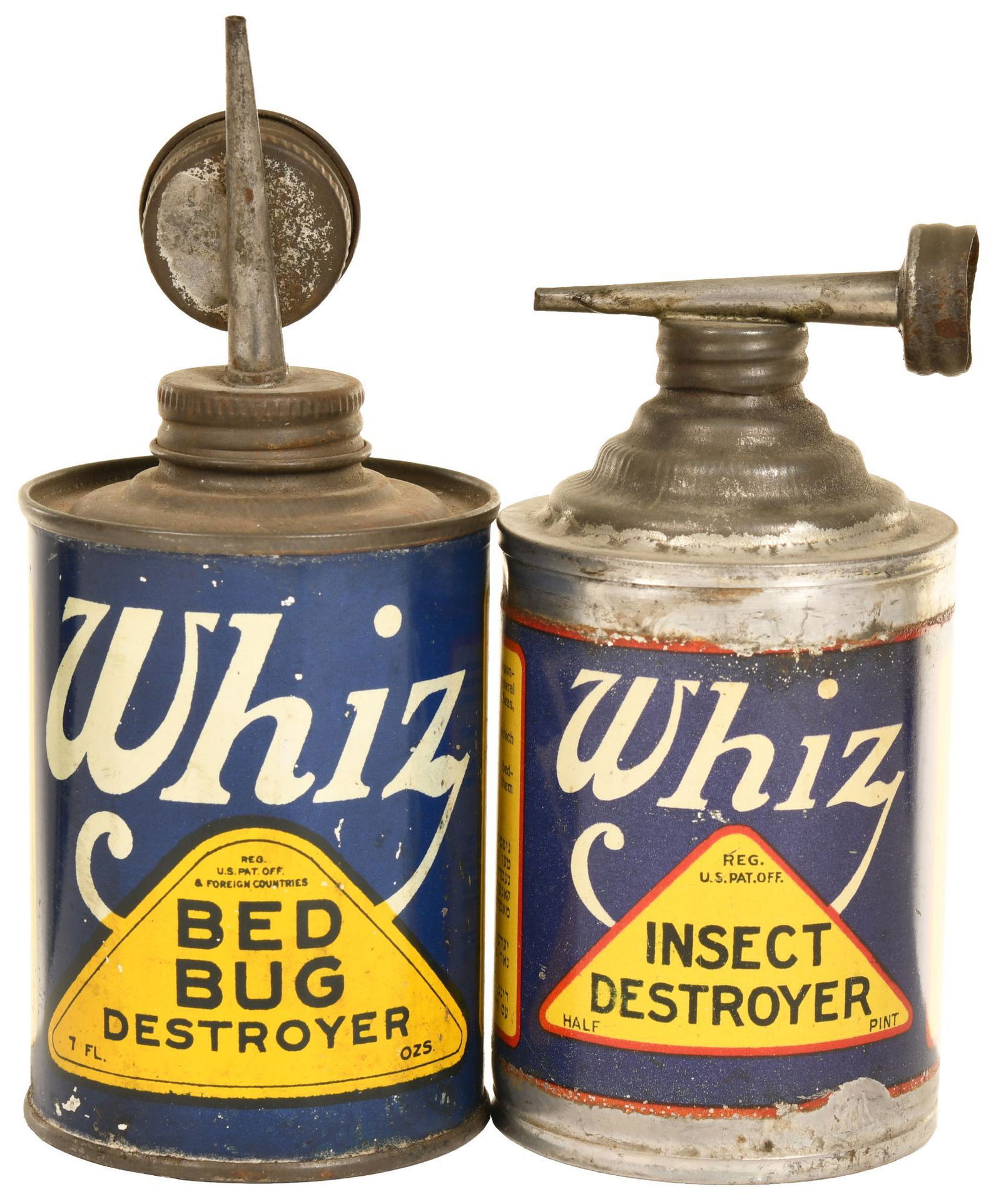 Whiz Bed Bug & Insect Destroyer Round Metal Cans (1 of 2)