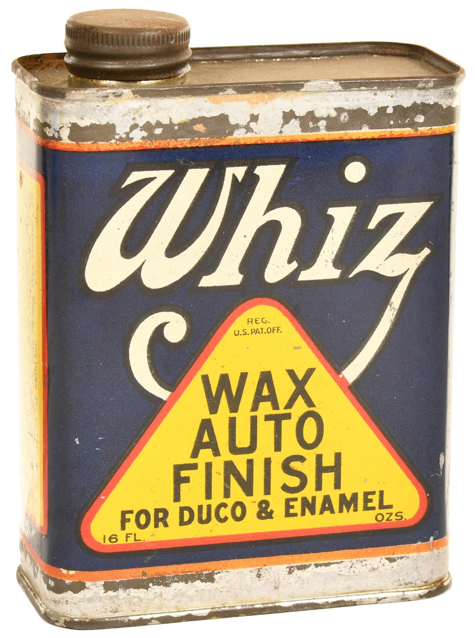 Whiz Wax Auto Finish Flat Pint Metal Can (1 of 2)