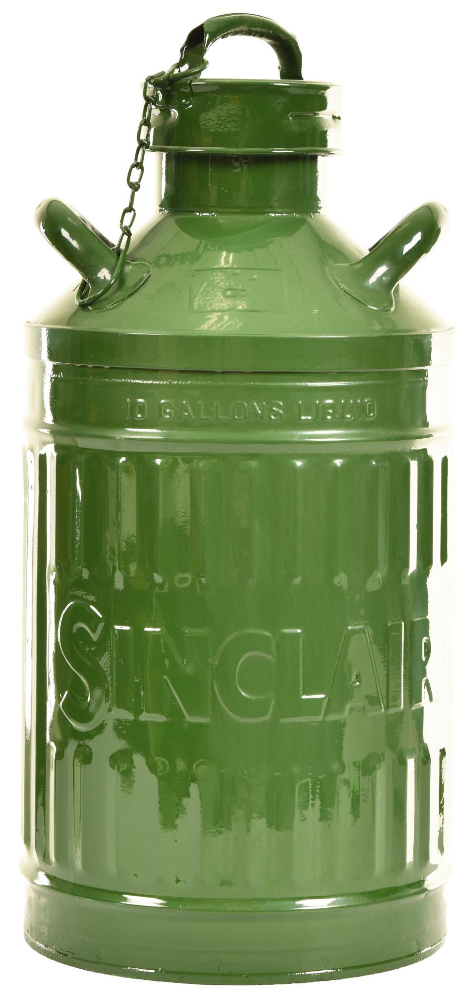 Embossed Sinclair Ten Gallon Fuel Can w/Lid Restored (1 of 1)