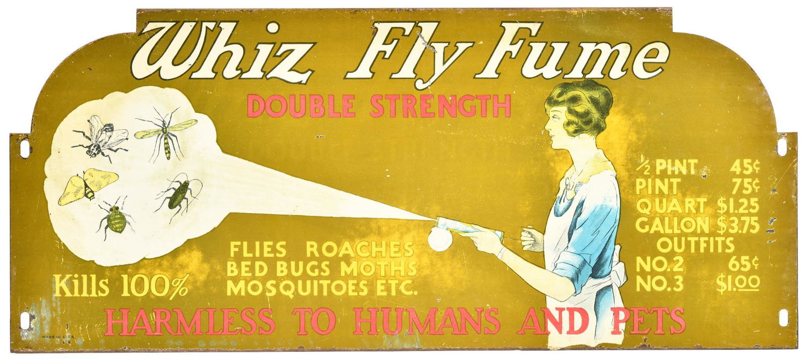 Whiz Fly Fume Double Strength Metal Rack Sign (1 of 2)