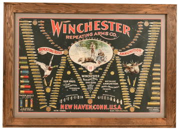 1902 WINCHESTER AMMUNITION DISPLAY BOARD