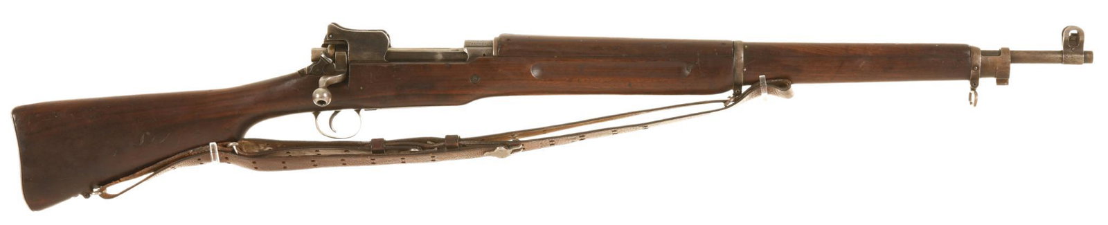 EDDYSTONE MODEL 1917 30-06 CALIBER BOLT ACTION RIFLE: Has A Remington Barrel Dated 5-18. Has Not Been Refinished. Has A Nice Bore. Inspectors Mark On The Stock Is Fairly Crisp. Comes With A Correct Vintage Sling. There Is A Correct Cleaning Kit In The Bu