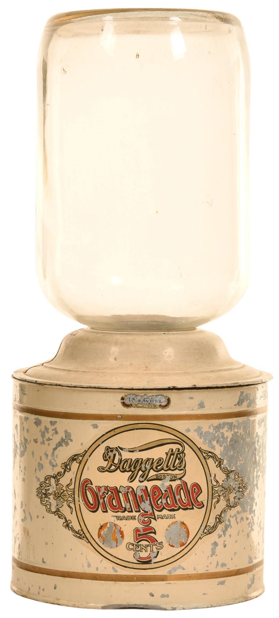 Daggett's Orangeade Counter-Top Round Metal Dispenser (1 of 4)