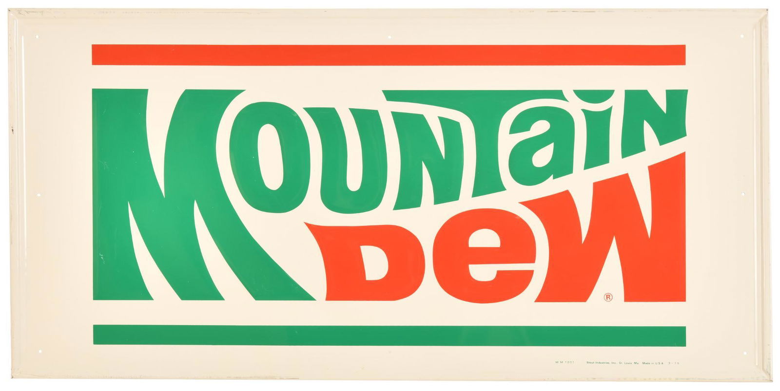 Mountain Dew Metal Sign (1 of 2)