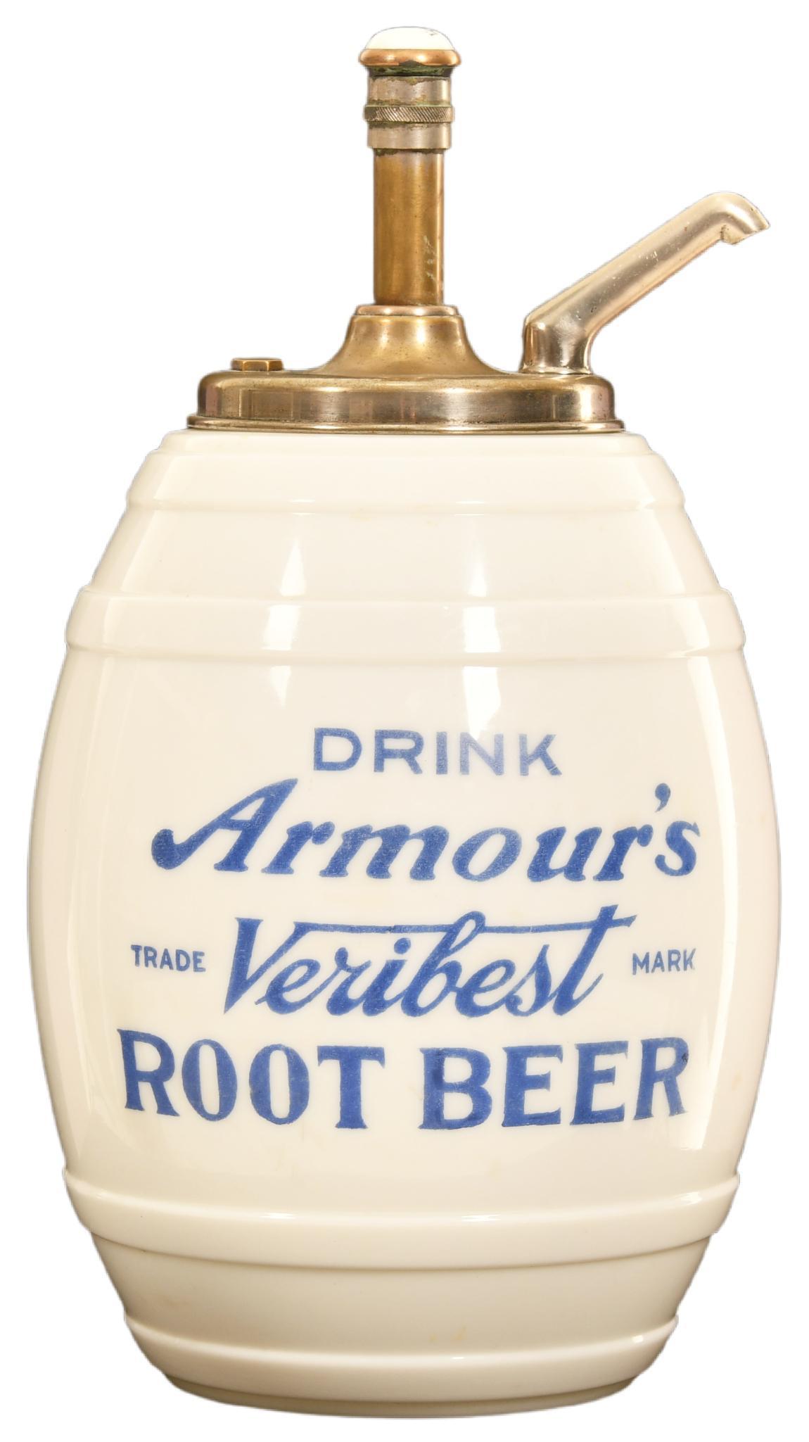 Drink Armour's Veribest Root Beer Milk Glass Syrup (1 of 1)