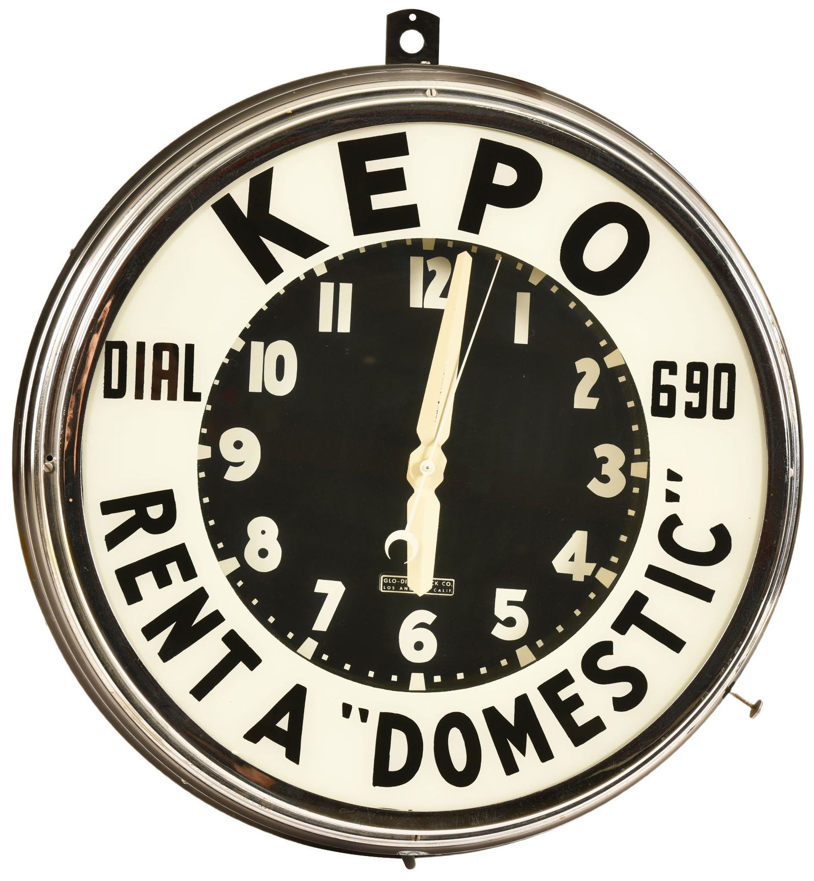 KEPO Dial 690 Rent "A" Domestic Glo-Dial Lighted Clock (1 of 3)