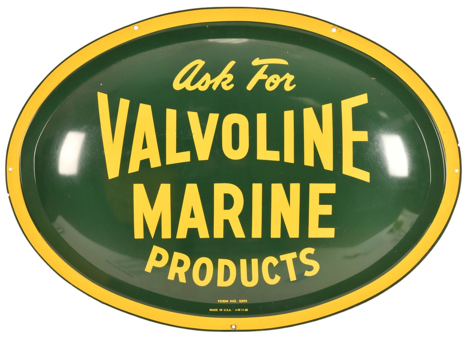 Ask for Valvoline Marine Products Metal Sign (1 of 2)