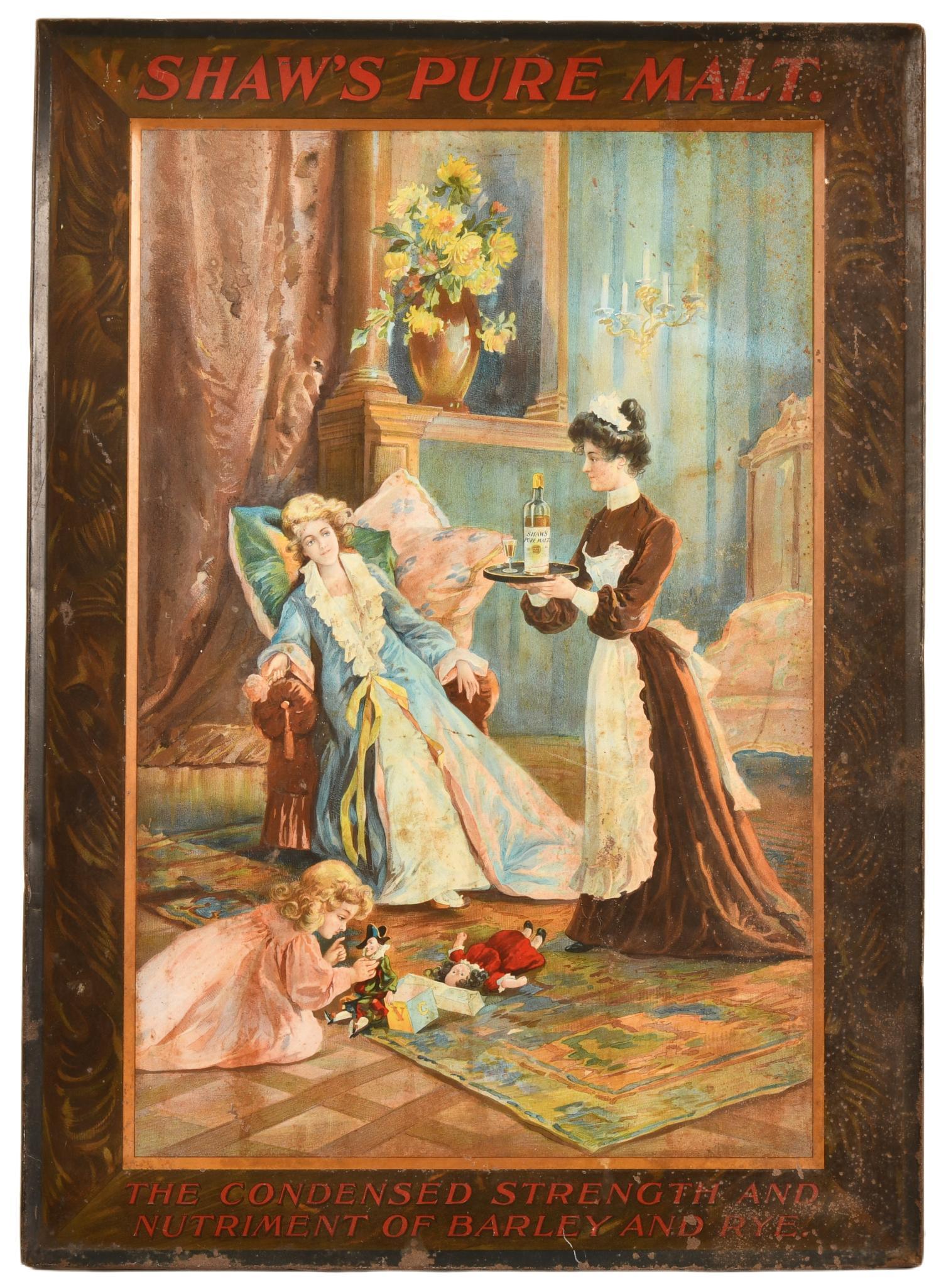 Shaw's Pure Malt Metal Sign (1 of 2)